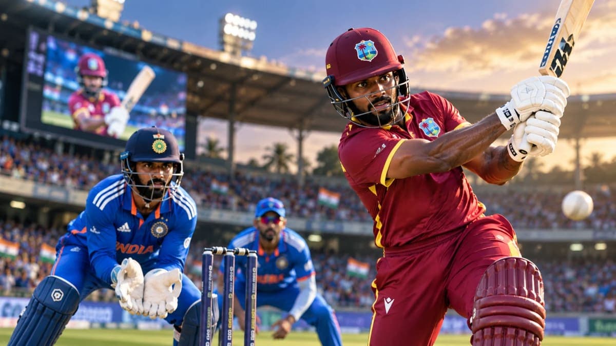 IND vs WI 1st ODI: Greaves Leads West Indies Charge After Shubman Gill Opts to Bowl