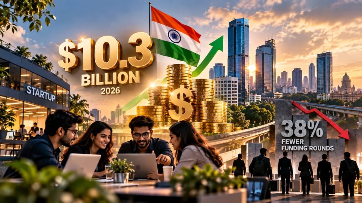 Indian Tech Startups Raise $10.3 Billion in 2026 as Investors Make Fewer, Bigger Bets