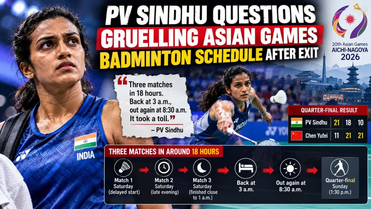 PV Sindhu Questions Gruelling Asian Games Schedule After Quarter-Final Exit: ‘Three Matches in 18 Hours Took a Toll’