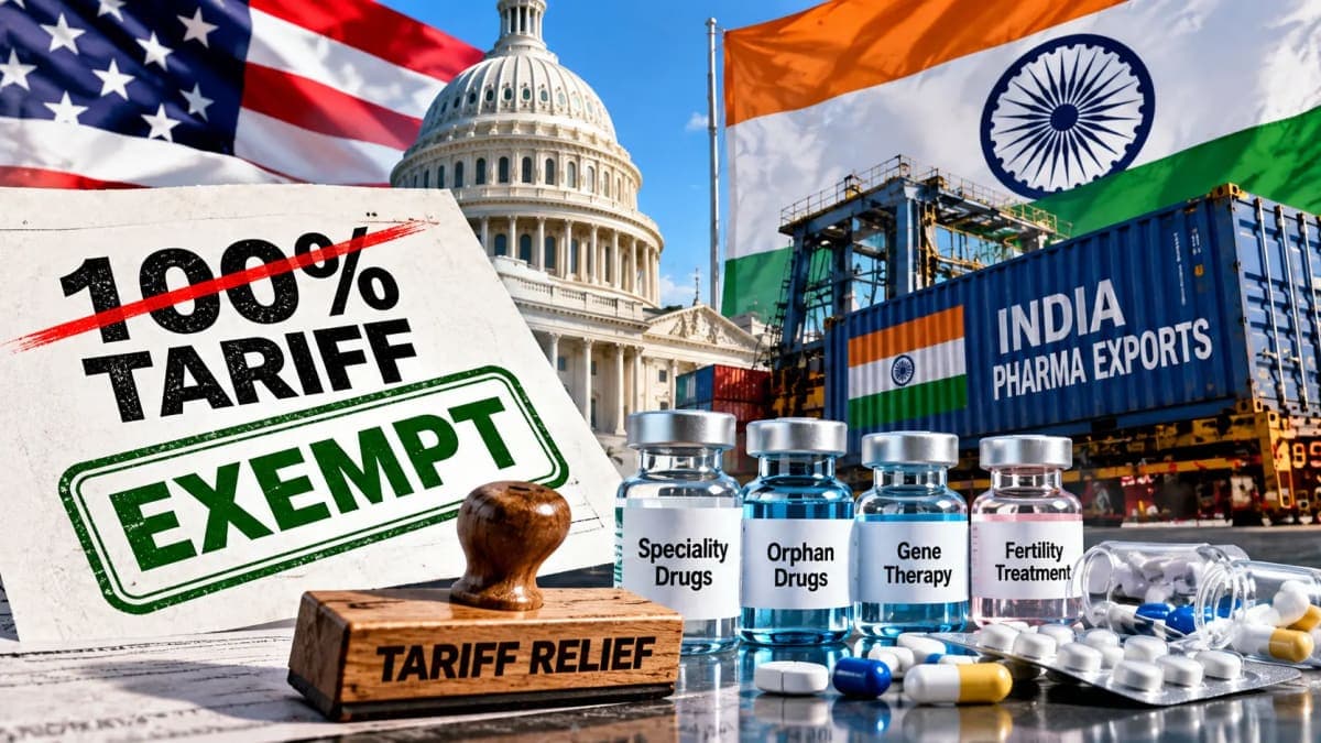US Gives Tariff Relief to Select Indian Speciality Drugs as 100% Pharma Duty Takes Effect