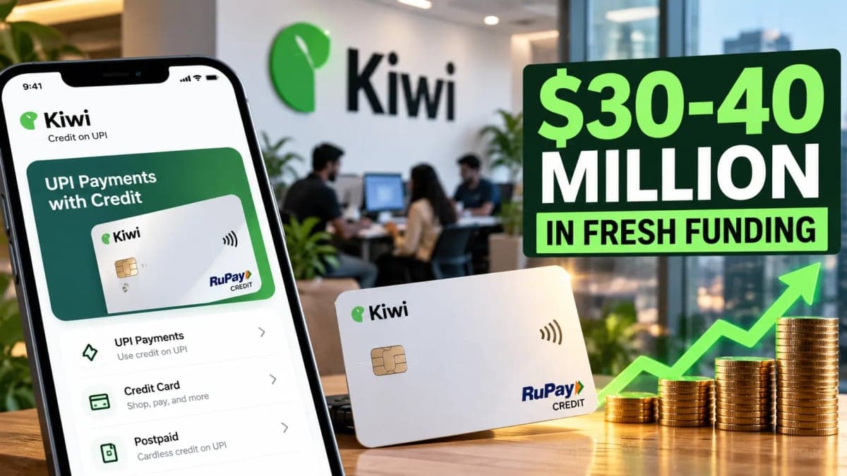Kiwi Seeks Up to $40 Million as Credit-on-UPI Fintech Targets Faster Growth