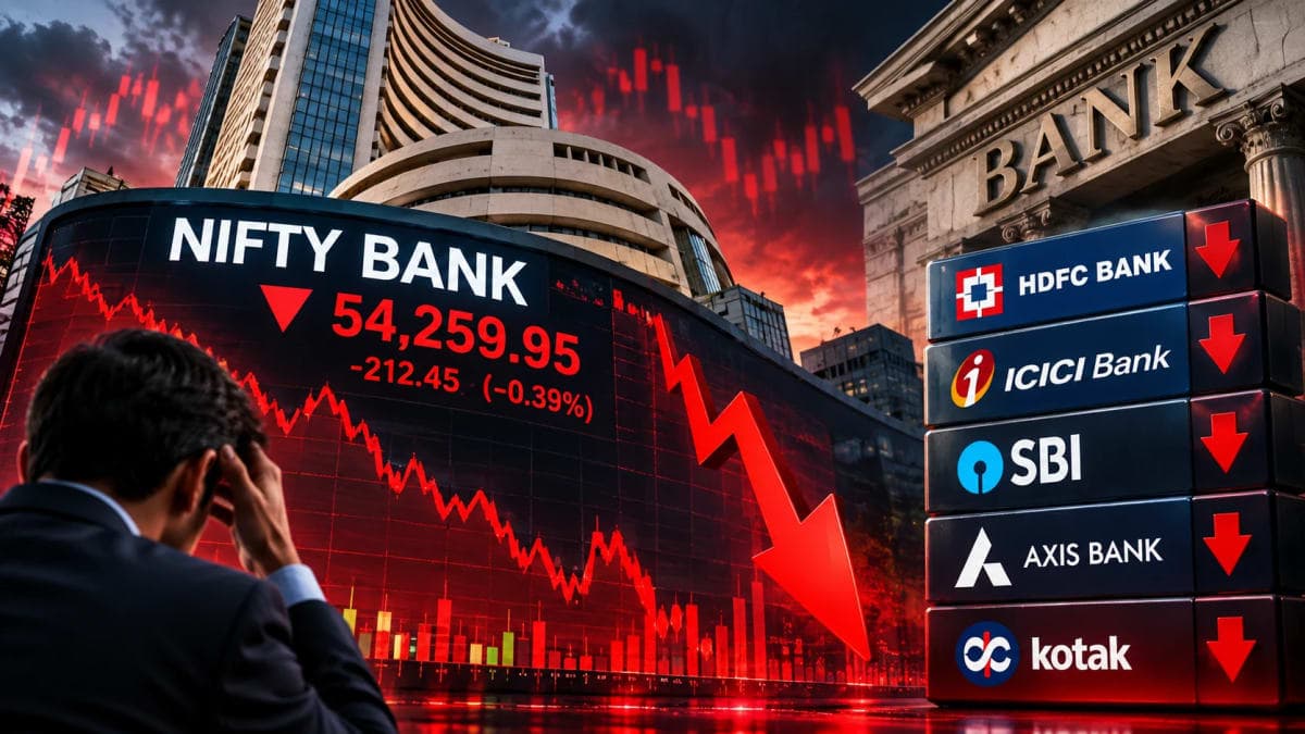 Banking Stocks Under Pressure After Nifty Bank’s Sharp Two-Day Fall
