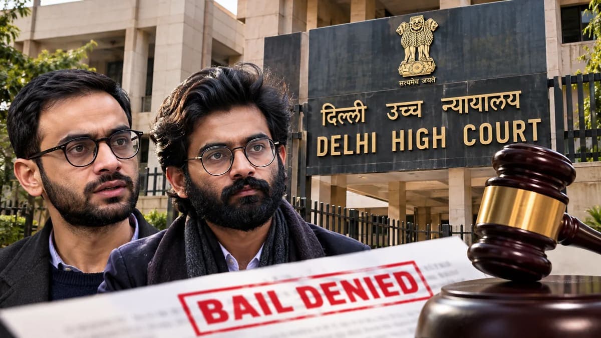 Delhi High Court Rejects Umar Khalid, Sharjeel Imam Bail Pleas in 2020 Riots Case