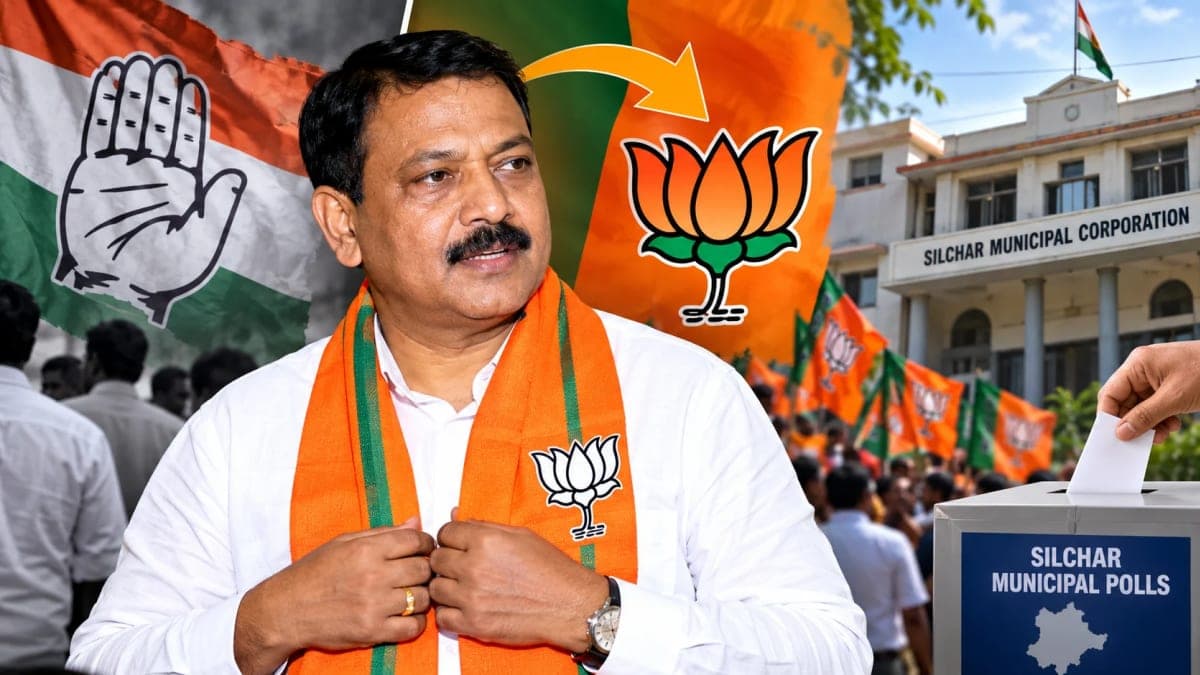 Congress Candidate Tapas Das Announces Move to BJP Ahead of Silchar Civic Polls