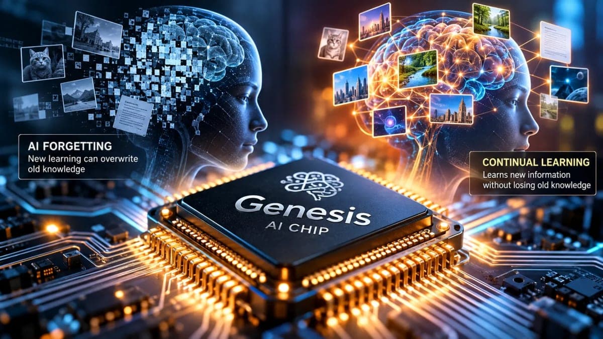 Genesis AI Chip Targets a Major Problem: How AI Can Learn Without Forgetting