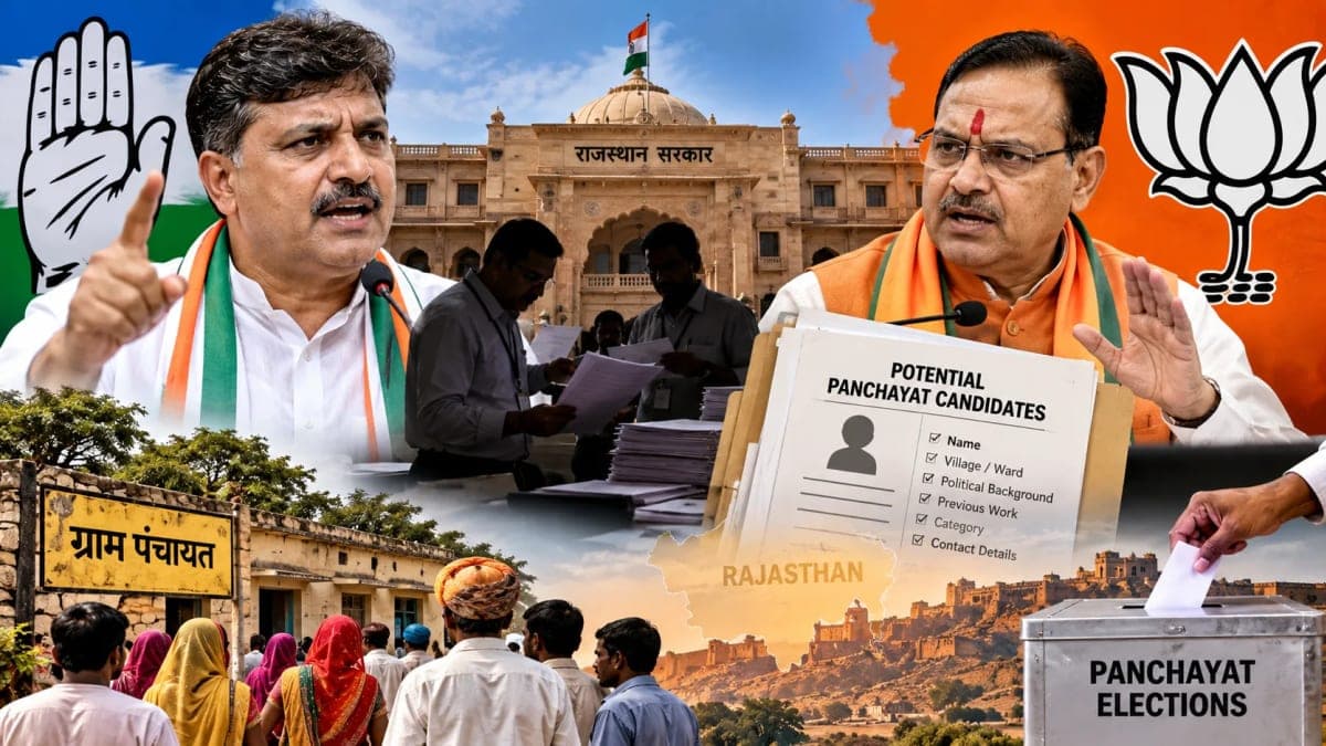 Rajasthan Congress Accuses BJP Government of Using Official Machinery to Track Potential Panchayat Candidates