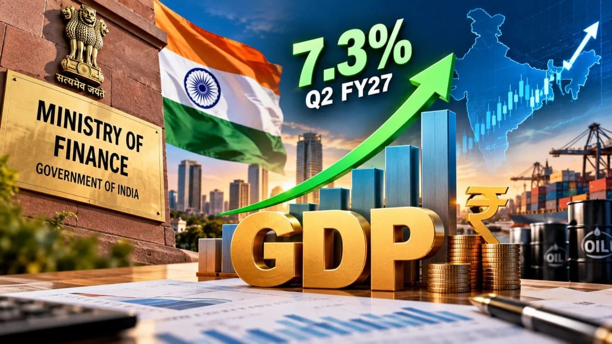 Finance Ministry Sees India’s Q2 FY27 GDP Growth at 7.3%, but Global Risks Cloud Outlook