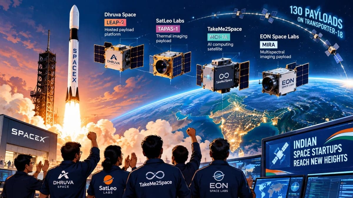 Indian Space Startups Send Multiple Payloads Into Orbit Aboard SpaceX Falcon 9