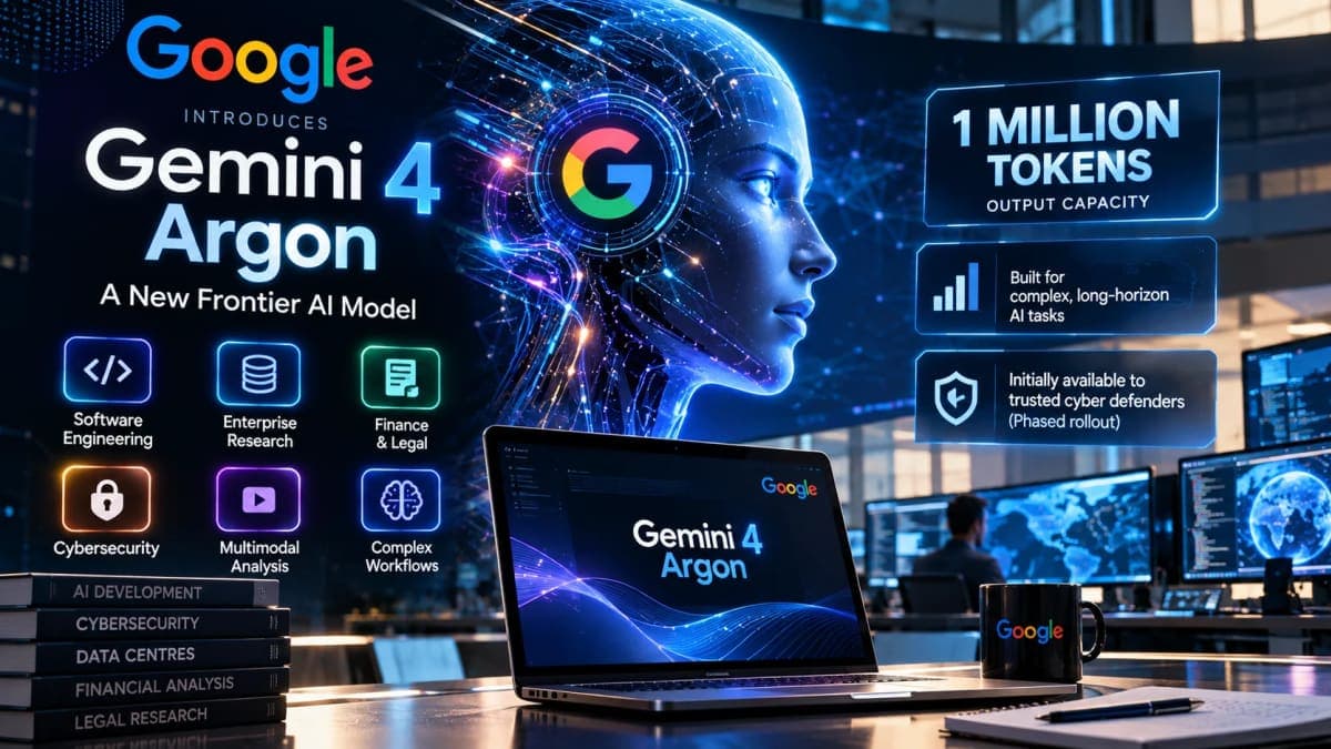 Google Unveils Gemini 4 Argon, New Frontier AI Model Built for Complex Work and Cyber Defense