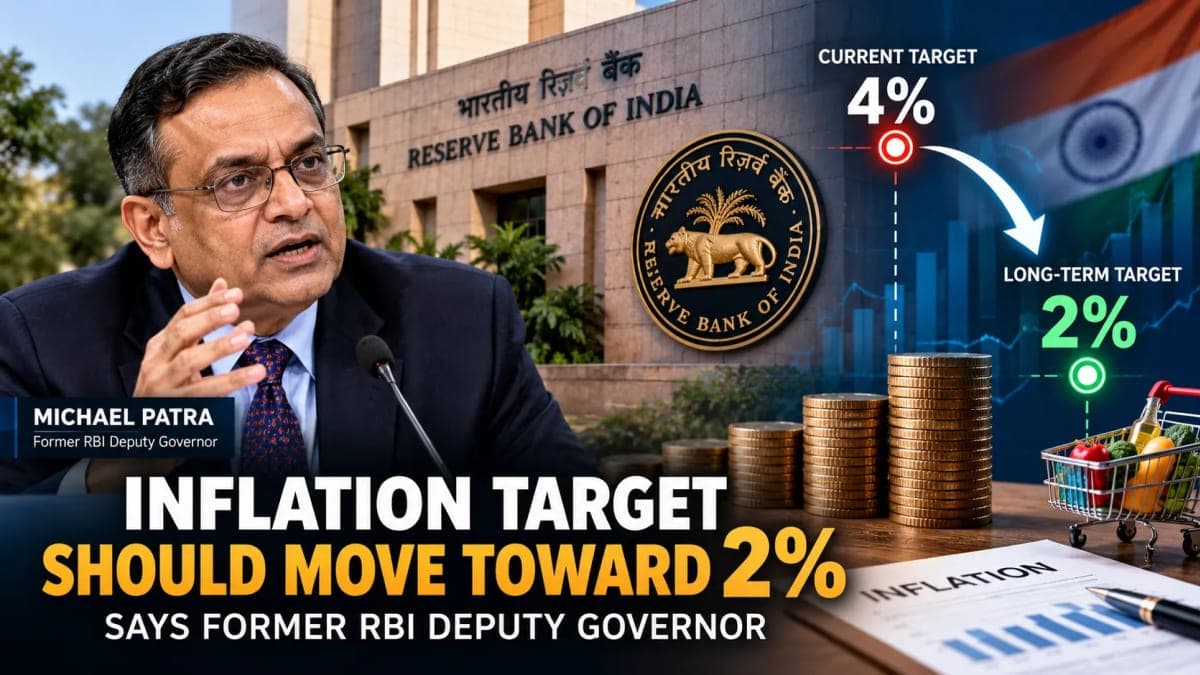 Former RBI Deputy Governor Michael Patra Says India’s Inflation Target Should Eventually Move Toward 2%