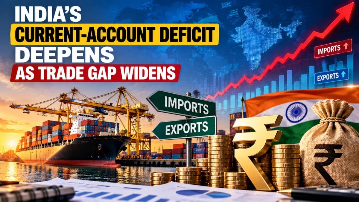 India’s Current-Account Deficit Deepens as Trade Gap Widens