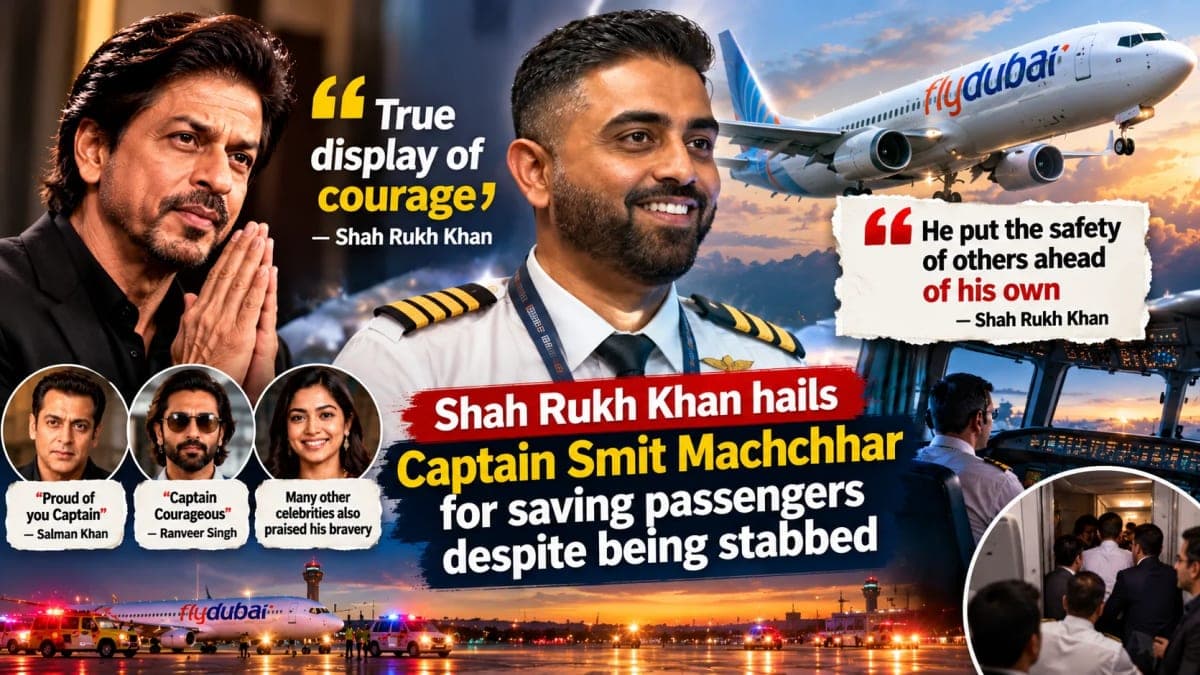Shah Rukh Khan Hails Captain Smit Machchhar for Saving Passengers Despite Being Stabbed: ‘True Display of Courage’