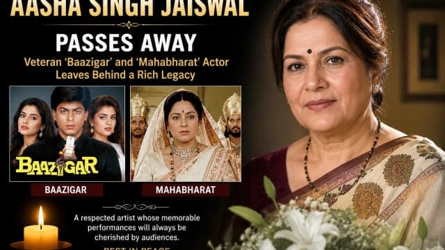 Aasha Singh Jaiswal Dies: Veteran Baazigar and Mahabharat Actor Passes Away, Film Industry Pays Tribute