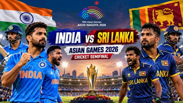 Asian Games 2026: India to Face Sri Lanka in Cricket Semifinal, Final Spot at Stake