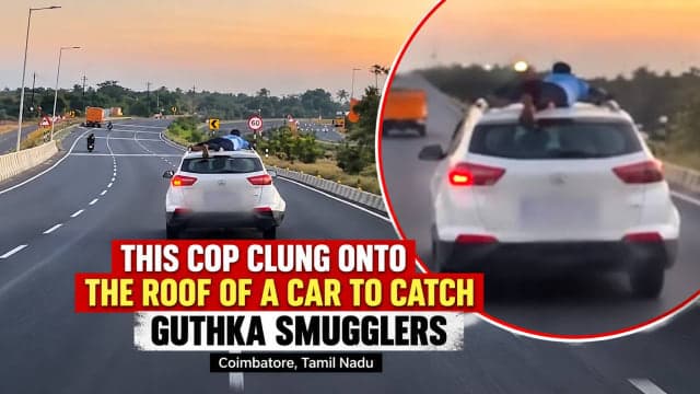 Tamil Nadu Cop Clings to Speeding SUV During Dramatic Gutkha Smuggling Chase in Coimbatore